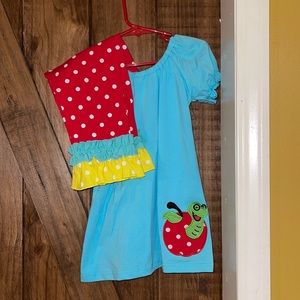 Boutique outfit size 7 girls capris